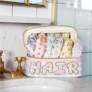 Stoney Clover Lane Rainbow Gingham Open Top Pouch 🌸